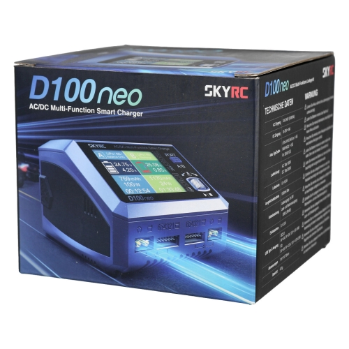 SkyRC D100neo Dual-channel AC/DC charger 100W/200W 10A 6S LiPo/LiFe/LiIon/LiHV