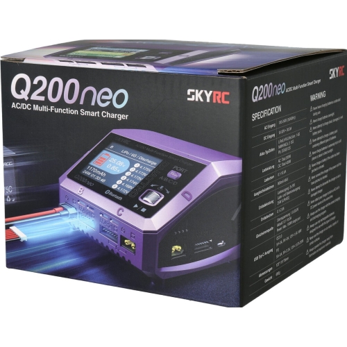 SkyRC Q200 neo Quad Channel Charger Dual Power AC/DC 200W/400W 10A 6S LiPo/LiFe/LiIon/LiHV